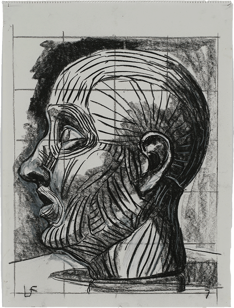 Luis Frangella, Study on the Movement of a Head, 1986