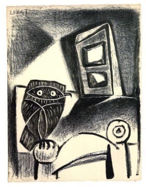 Pablo Picasso, Hibou à la chaise, 1947