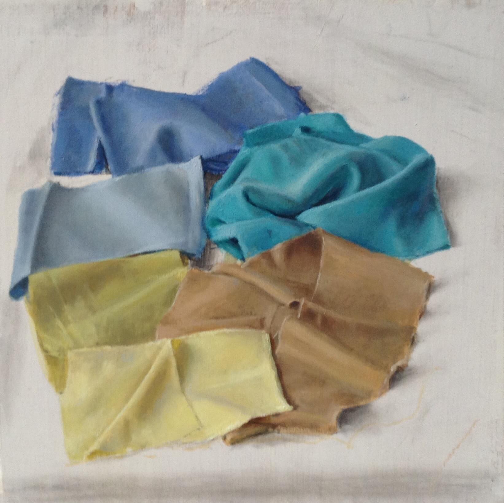 Leticia Feduchi, Blue and Yellow Silks, 2107