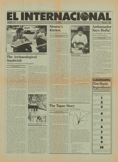 Antoni Miralda, El Internacional Newspaper, 1984-1985