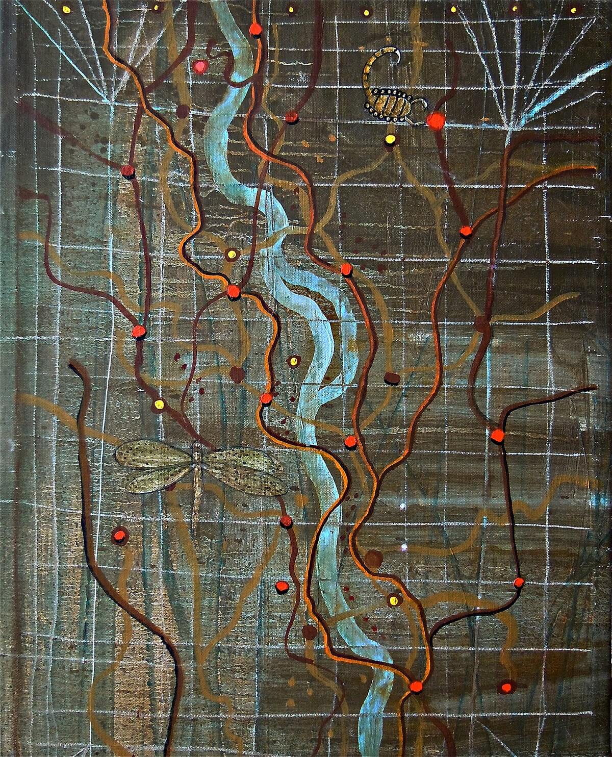 Xavier Puigmartí. Nile with dragonfly, 1998